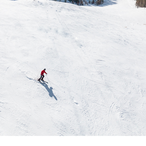 Skiing with friends in Serre Chevalier