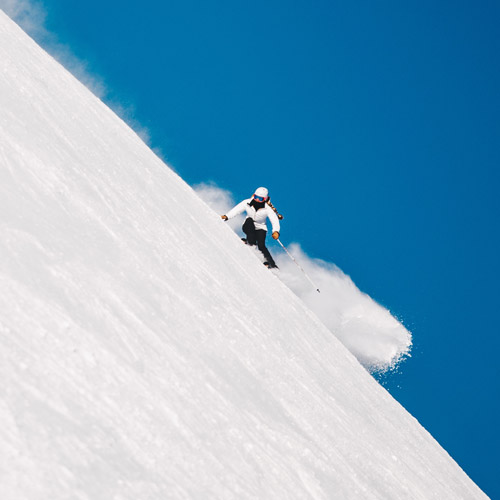 Ski à deux à Selva di Val Gardena