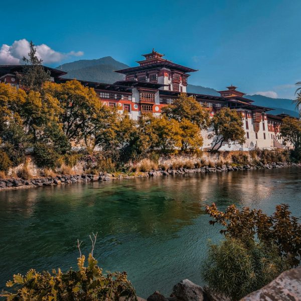 Dzong de Punakha au confluent des rivières, Bhoutan