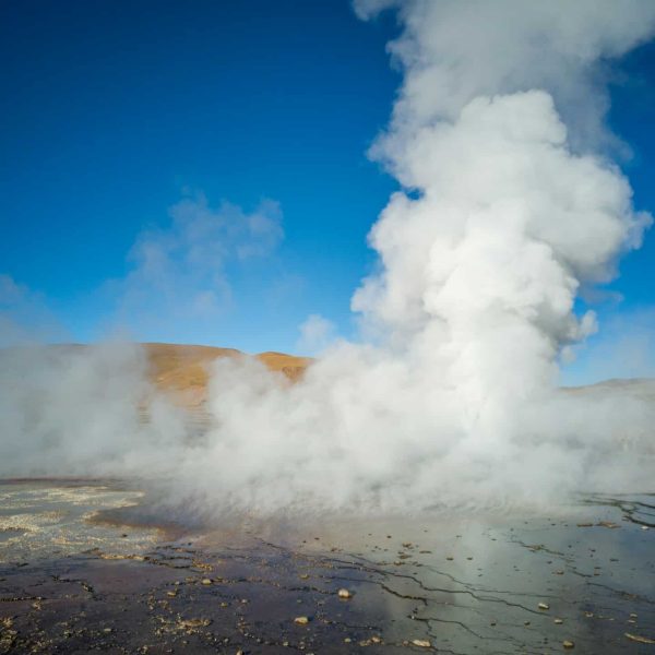 Geysers du Tatio au petit matin, Atacama, Chili