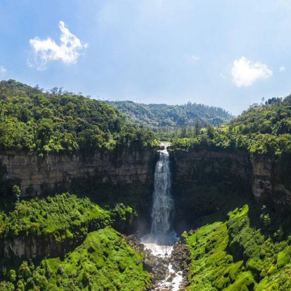 Cascade au cœur de la forêt tropicale, Colombie