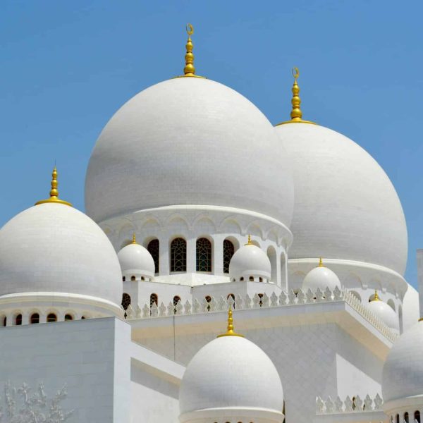 Coupoles blanches de la Grande Mosquée Sheikh Zayed, Abu Dhabi