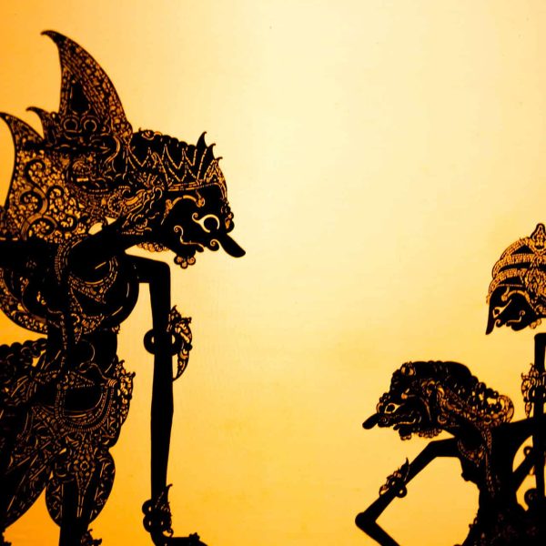 Ombres de marionnettes wayang kulit, Indonésie
