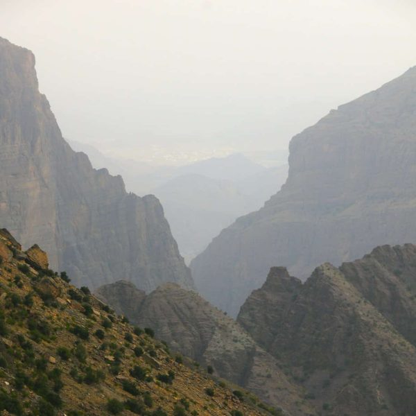 Canyon des montagnes d'Al Jabal Akhdar, Oman