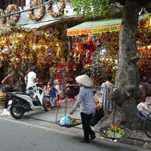 Scène de rue à Hanoï, Vietnam