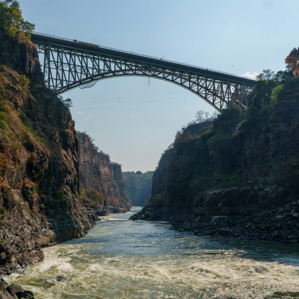 Pont des chutes Victoria au-dessus des gorges du Zambèze