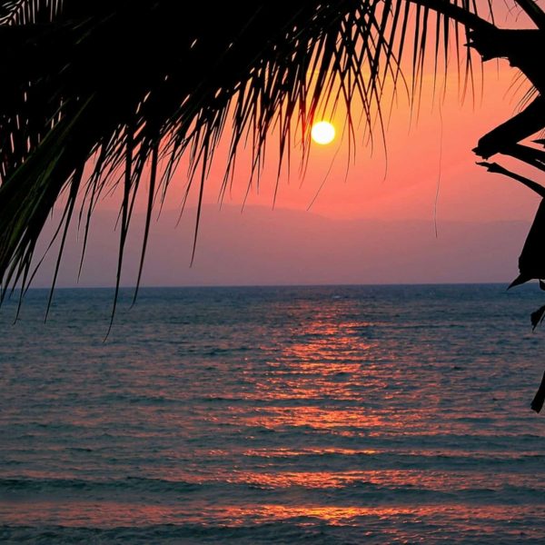 Coucher de soleil sur le lac Malawi, Malawi
